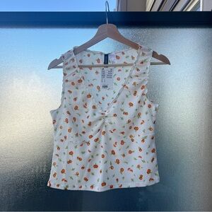 NWT H&M Crinkled Jersey Sleeveless Top